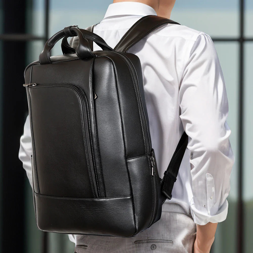 Full Grain Leather Computer Backpack