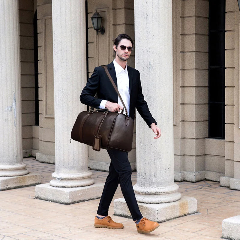 Vintage Leather Travel Bag