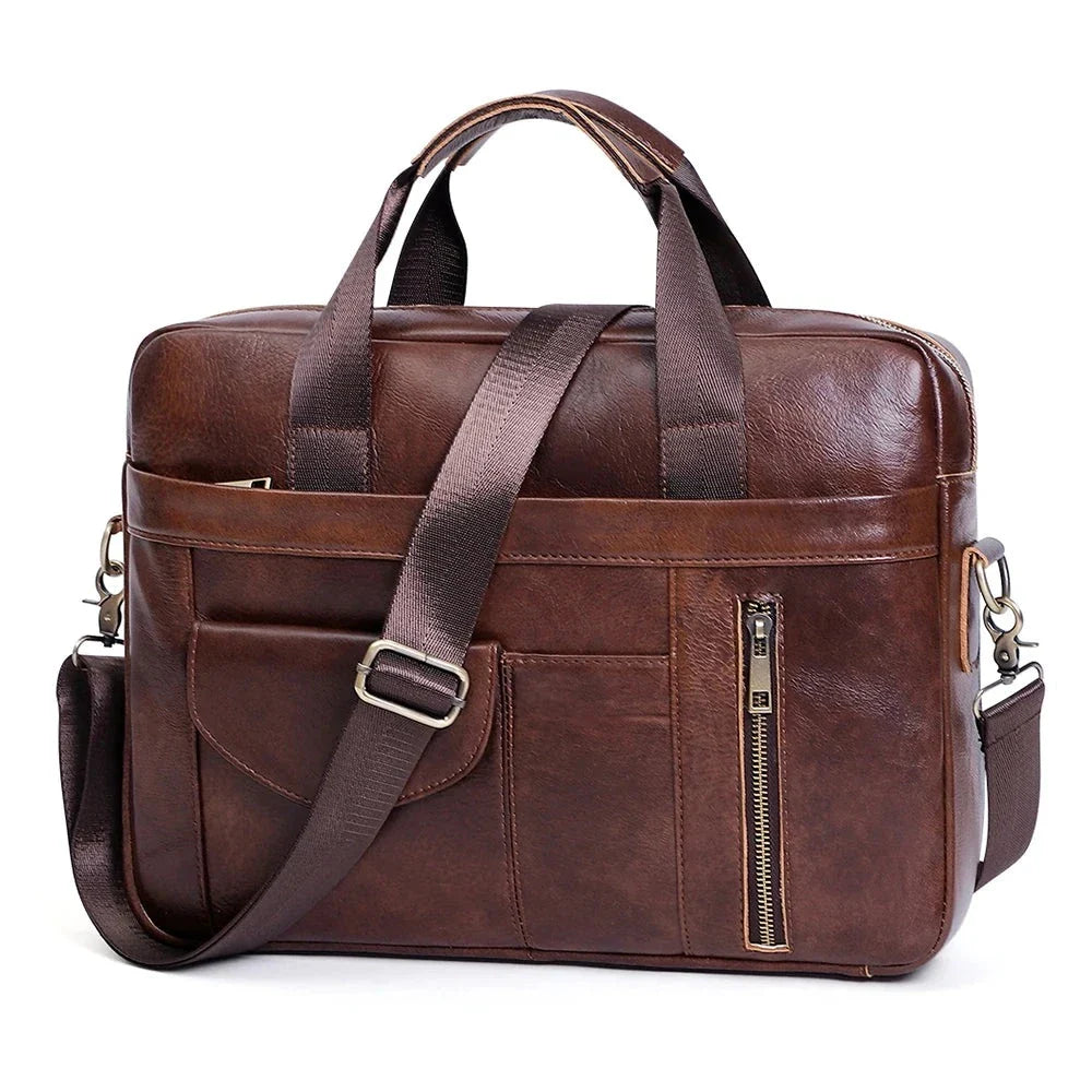 Business Leather Messenger Bag