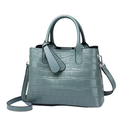 Crocodile cowhide embossing women bags