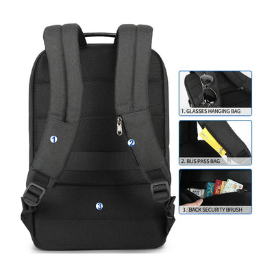 Business backpack USB outdoor large capacity