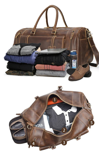 Genuine Leather Travel Bag