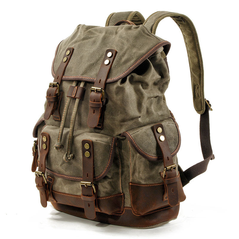 Vsima Waxed Canvas Backpack