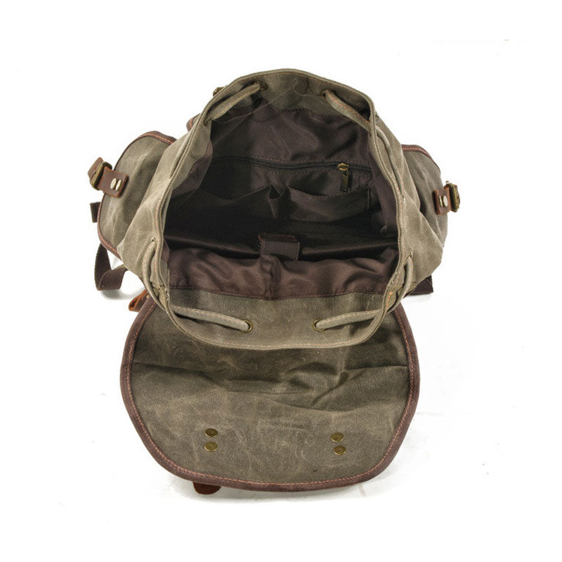 Vsima Waxed Canvas Backpack