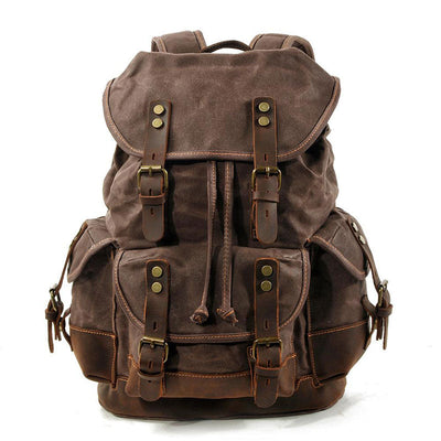 Vsima Waxed Canvas Backpack