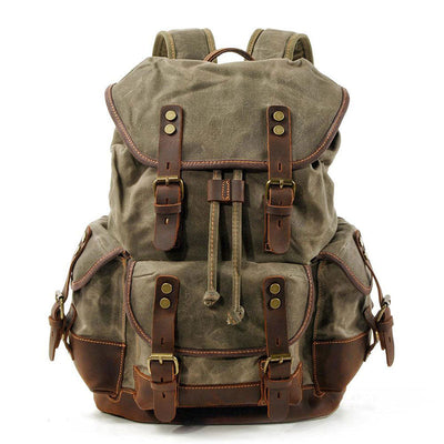 Vsima Waxed Canvas Backpack