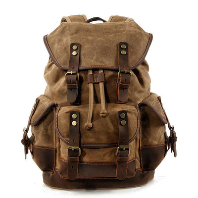 Vsima Waxed Canvas Backpack