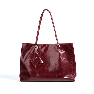 Women's Cowhide Leather Shoulder Tote