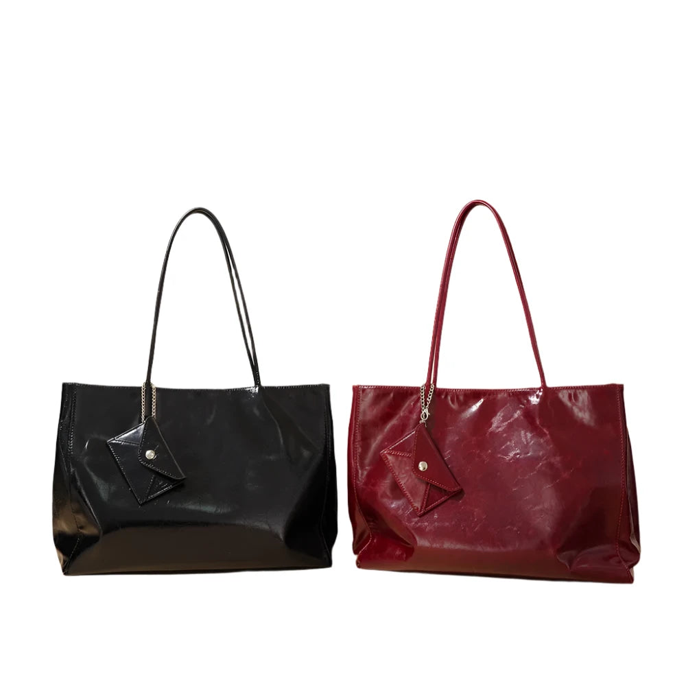 Women's Cowhide Leather Shoulder Tote